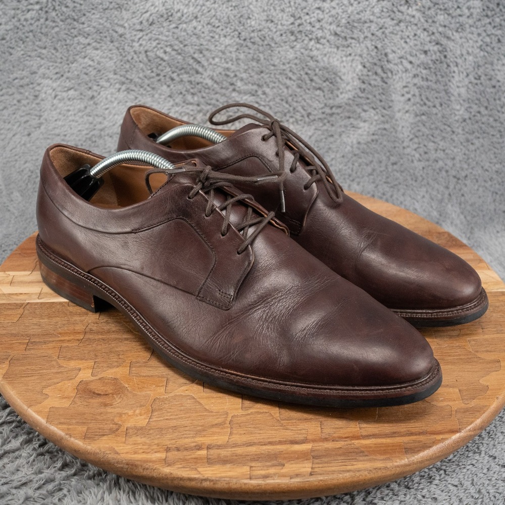 Cole Haan Mens 11 M Grand OS Oxford Brown Dress Shoes Plain Toe